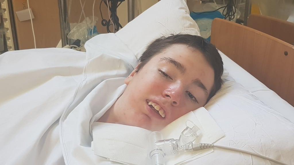 Morgan D’Arcy (17) in Crumlin children’s hospital.