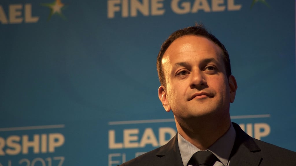 Leo Varadkar: A gay taoiseach is actually a very big deal indeed, but Varadkar’s politics are relatively rare among those who marched for his rights. Photograph: Paulo Nunes Dos Santos/AFP/Getty Images