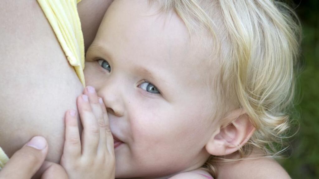 The right to breastfeed in public is protected by law in Ireland, which means that nobody can be asked to stop nursing, to leave a premises, or to use separate facilities such as the toilet. Photograph: Thinkstock