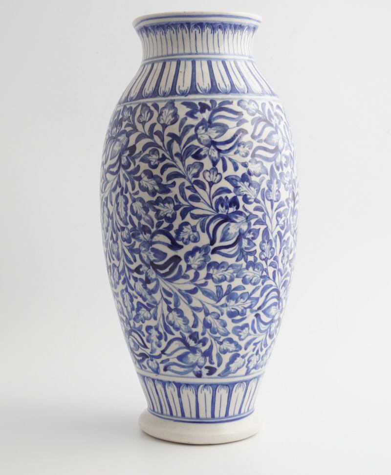 One of a selection of blue and white Delhi pottery pieces on sale at the Sheppard’s auction on Wednesday 3rd and Thursday 4th of February.