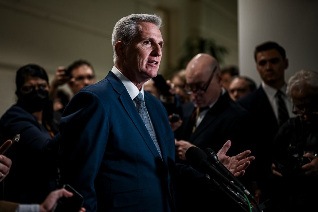 Kevin McCarthy: the former House of Representatives speaker has confirmed he is resigning from Congress at the end of the year.  Photograph: Kenny Holston/The New York Times