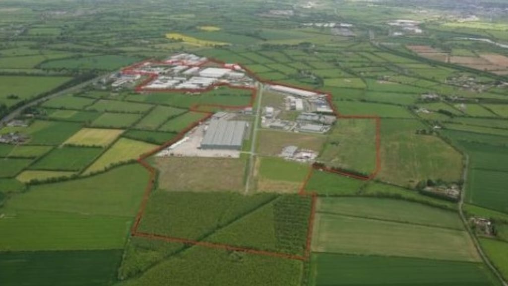 An aerial view of Naas Enterprise Park. The 125-acre scheme is the Core portfolio’s largest single asset