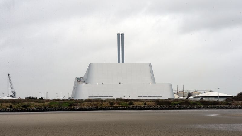 There are reports that 11 people have been injured following an incident at the Poolbeg Incinerator this morning. Photograph: Nick Bradshaw/The Irish Times