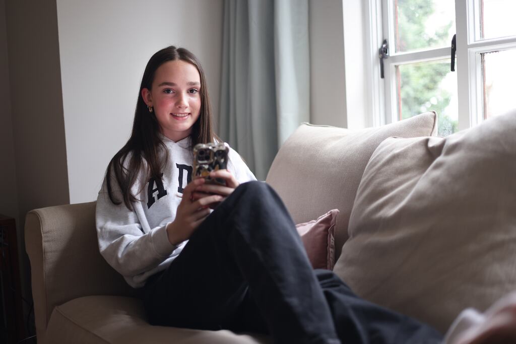 Teenager Olivia Paul at home in Dublin. Photograph: 
Dara Mac Dónaill