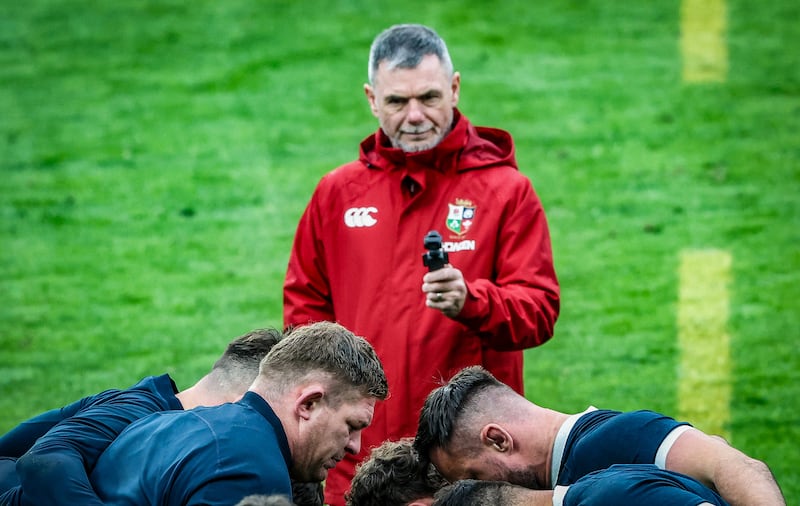Gary Keegan with the British & Irish Lions in Australia. Photograph: Billy Stickland/INPHO