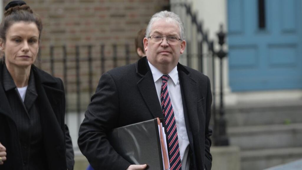 HSE Director General Tony O’Brien arrives at the Dáil to give evidence before the Public Acounts Committee yesterday. Photograph: Alan Betson