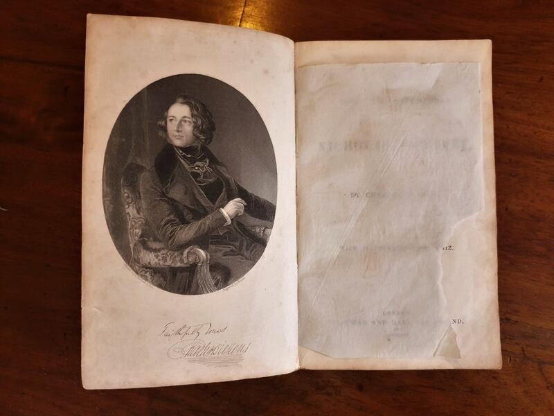 First edition of The Life and Adventures of Nicholas Nickleby by Charles Dickens €150-€250