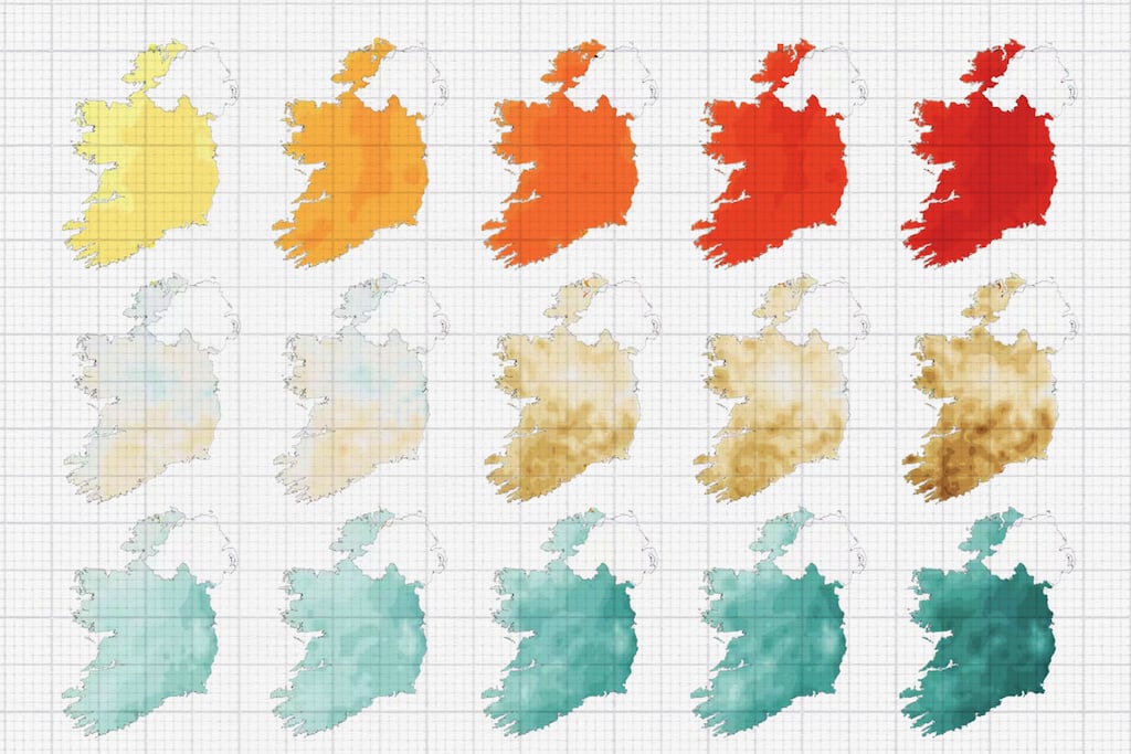 Ireland's changing temperatures and precipitation