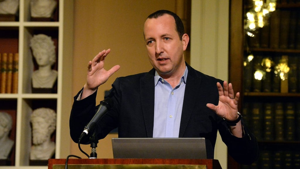 Ben Wizner, lawyer for Edward Snowden, speaking at the Secile project conference at the RIA in Dublin today. Photograph: Cyril Byrne/The Irish Times