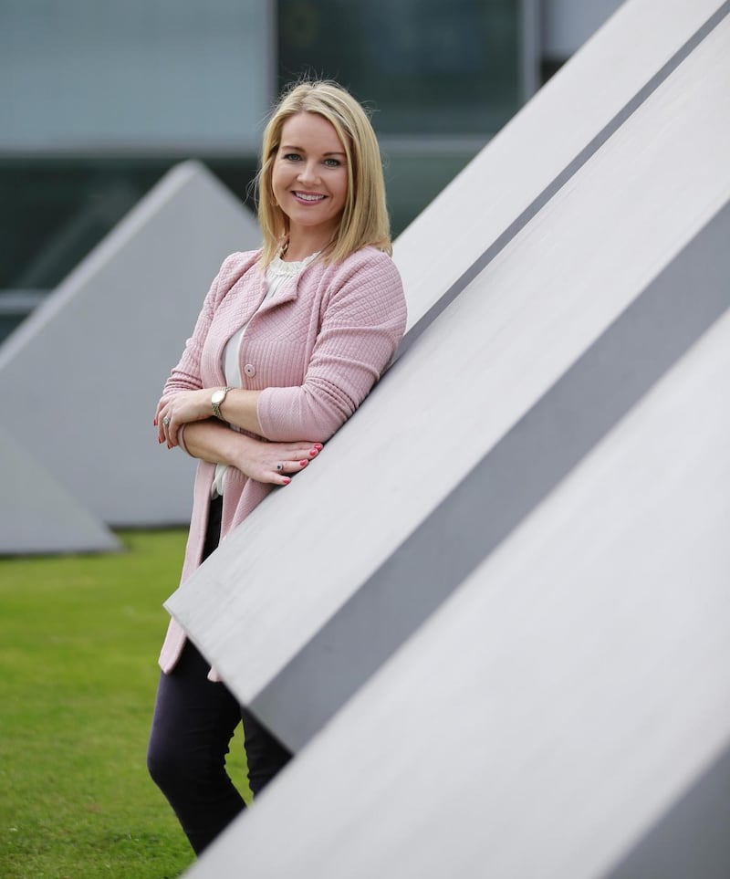Claire Byrne: ‘When I’m off, I’m pushing a buggy or trying to pull a child into a supermarket. I’m not thinking, does anybody recognise me today.’ Photograph: Nick Bradshaw