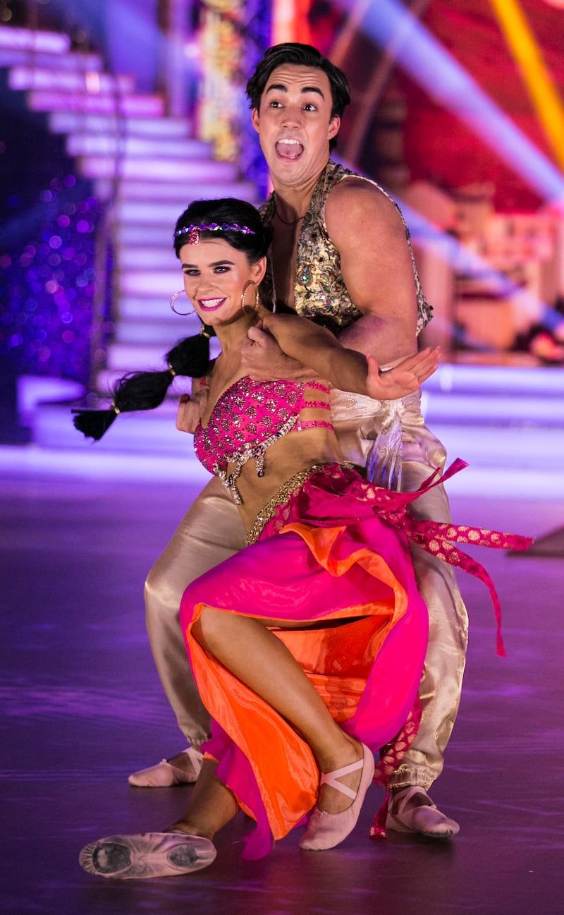 Jake Carter and his dance partner Karen Byrne, who danced the Charleston to 'Friend like Me' from 'Aladdin'. Photograph: Kyran O'Brien
