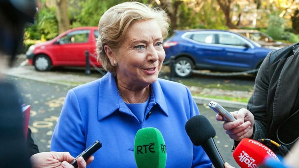 Minister for Justice Minister Frances Fitzgerald has confirmed
that
a cross-Border inquiry into sex abuse allegations against paramilitaries is being considered by the Government. Photograph:
Collins