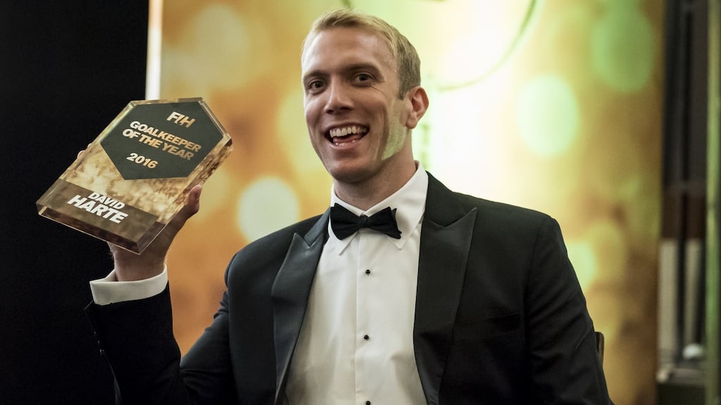 David Harte: has been voted the world’s best goalkeeper for the second year in succession. Photograph: Ali Bharmal/Getty Images