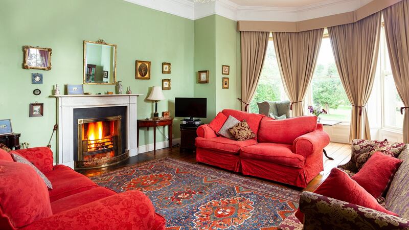 The living room at Kilfane Glebe, Thomastown, Co Kilkenny.