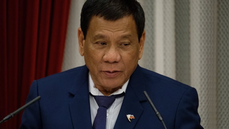 Philippine president Rodrigo Duterte: The Philippines is one of the US’s staunchest allies in the Asia-Pacific region. Photograph: Nicolas Datchie/EPA