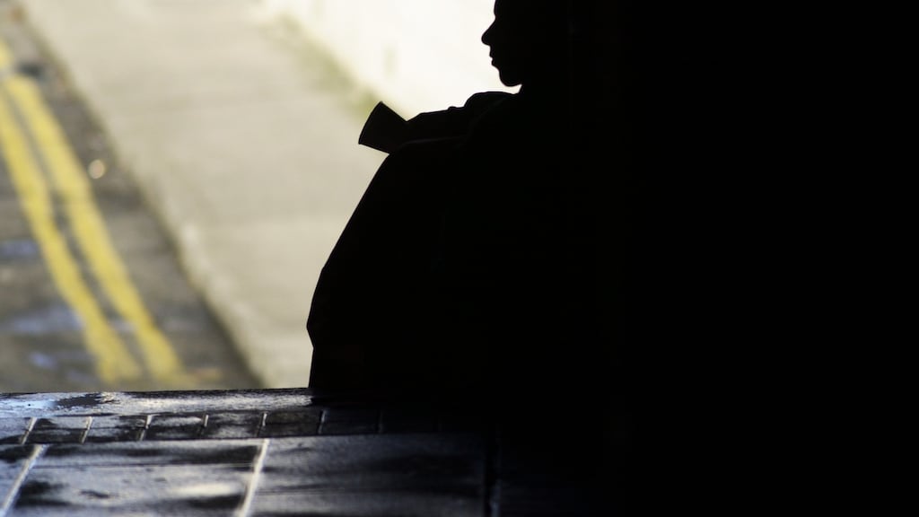 A boy begging in an alleyway off Dawson Street in Dublin. The report says there are a large number of children living below the poverty line. File photograph: Frank Miller/The Irish Times
