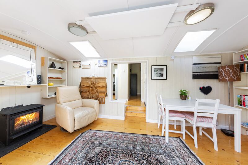 The converted railway carriage would make for ideal guest accommodation.