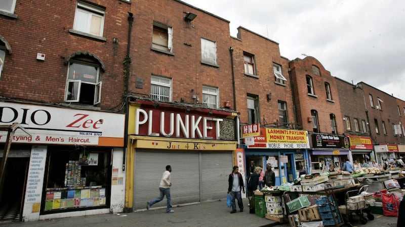Number 16 Moore Street, Dublin, one of the properties being preserved as part of a 1916 commemorative quarter. Photograph: Dara Mac Dónaill/The Irish Times
