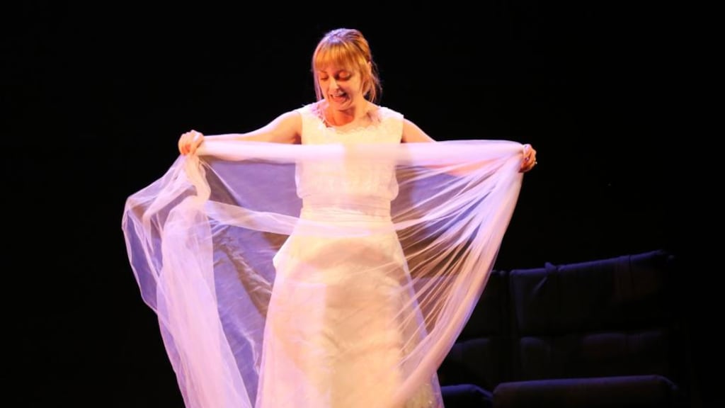 Home Theatre (Ireland): Elaine Murphy in Caroline’s Wedding, for Rose Emmet