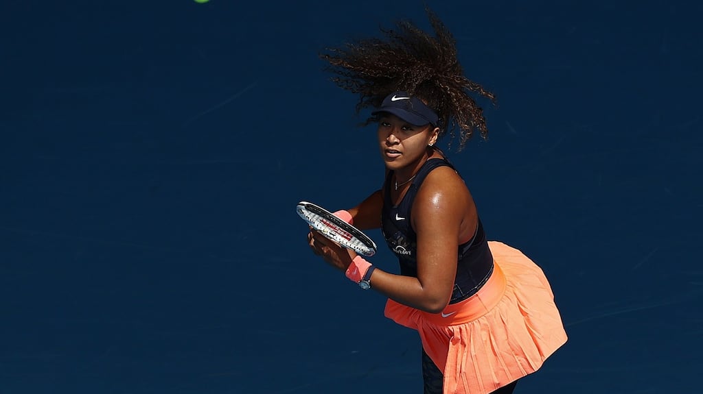 Naomi Osaka cruised into the quarter-finals in Melbourne. Photograph: Matt King/Getty