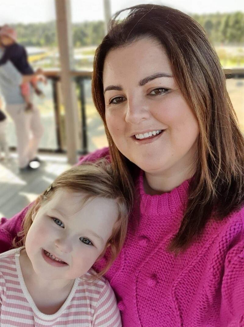 Sarah Whelan with her daugher, Sophia