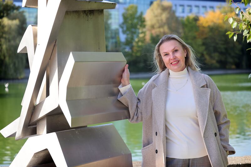 Dr Iryna Kovalchuk, a researcher at UCD, contributing to the project Imaginative Literature and Social Trust, 1990-2025. Photograph: Dara Mac Dónaill/The Irish Times