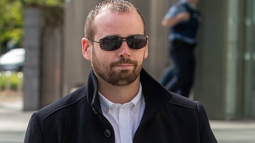 Jonathan Lennon is pictured leaving Dublin District Court on Wednesday. Photograph: Collins Courts