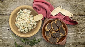 Crushed hake, butterbeans and roasted garlic (a sort of brandade)