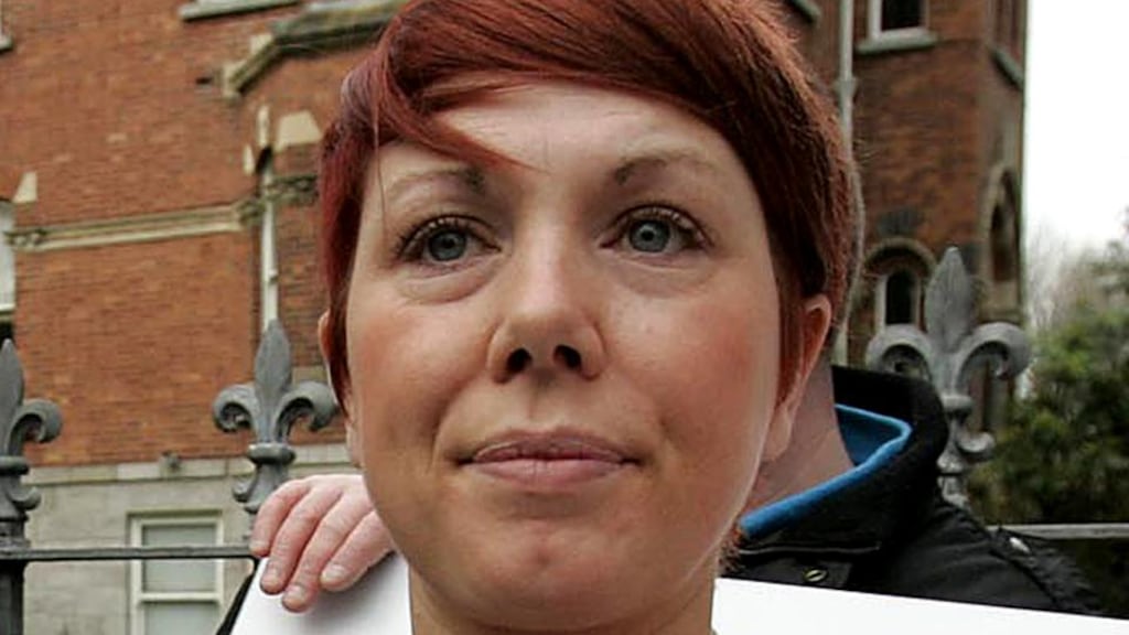 Stephanie Meehan and her family have bene unable to live in their apartment in Priory Hall for two years. KBC Bank today said it would not pursue Ms Meehan for any balance on her mortgage, depite sending her a letter on August 28th highlighting arrears plus interest due. Photographer: Dara Mac Dónaill/The Irish Times