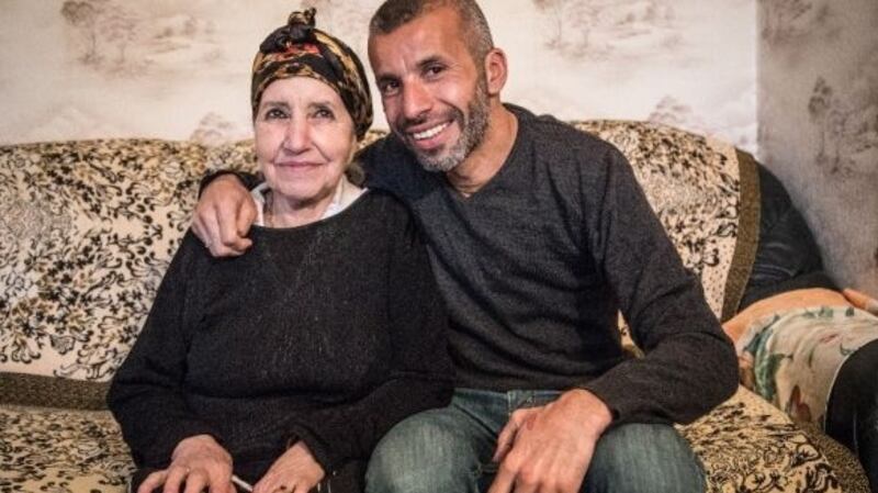 Nadir Dendoune and his mother, Messaouda. Photograph: Camille Millerand