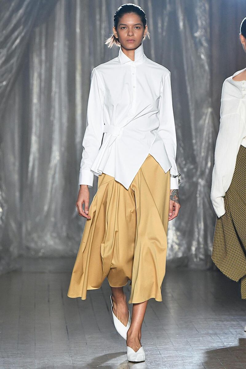 Palmer Harding’s stylish easygoing shapes justify their reputation as ‘the shirt boys’. Photograph: Victor Virgile/Gamma-Rapho via Getty Images