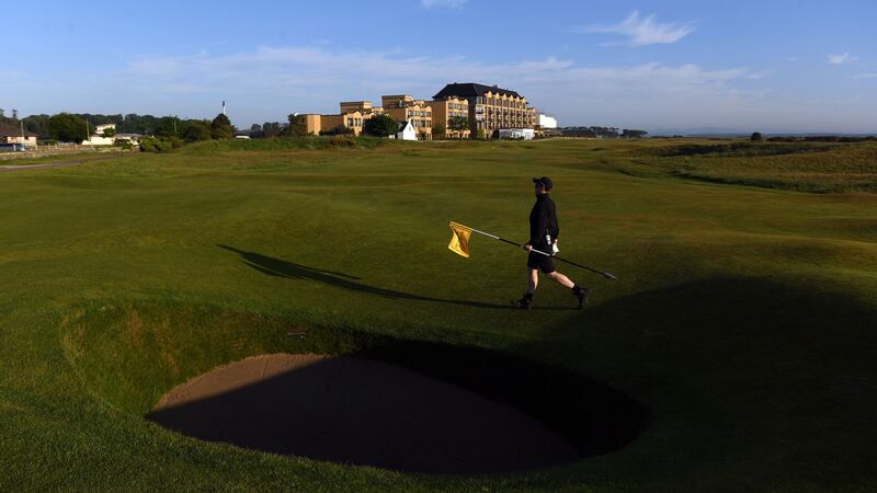 Scottish golf courses – such as the Old Course at St Andrews pictured here – have been open since last May. Photo: Andy Buchanan/AFP via Getty Images