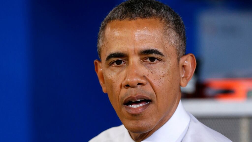 US president Barack Obama speaks about Benghazi during a visit to Pittsburgh today. The United States said it had captured a suspected ringleader of the 2012 attack on the US diplomatic compound in Libya. Photograph: Kevin Lamarque/Reuters