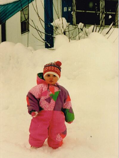 Siobhan Peters as a baby in Anchorage, 1993.