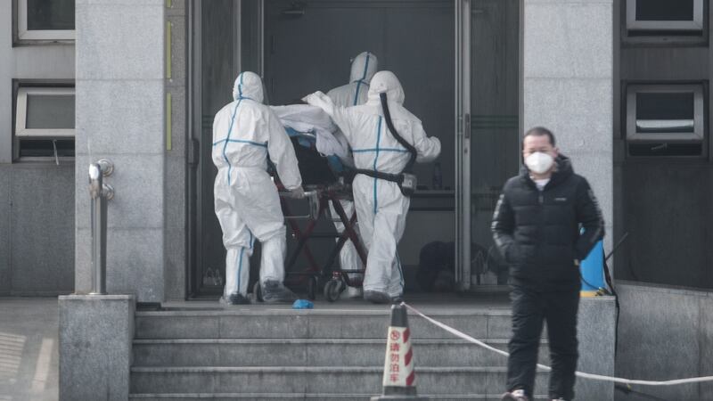 The Department of Foreign Affairs updated its travel advice on Wednesday to Irish citizens to avoid non-essential travel to China, as the number of coronavirus deaths and confirmed cases continues to rise sharply. Photograph: Stringer China Out/EPA