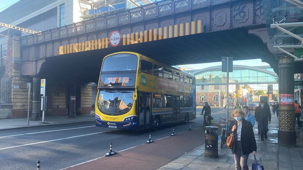 Traffic volumes were high on all main routes in and out of the capital this morning as employers begin to welcome back employees. Photograph: Ellen O’Riordan