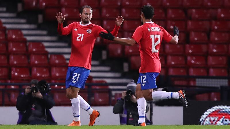 Marco Urena has scored some important goals for his country on the way to Russia. Photo: Ian MacNicol/Getty Images
