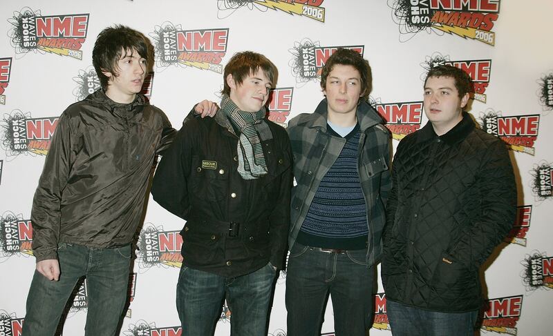Arctic Monkeys in 2006 (with original bassist Andy Nicholson, far right). Photograph: Jo Hale/Getty Images