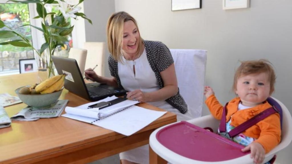 Tara Humphreys and her daughter,Olivia. Photograph: Cyril Byrne / The Irish
Times