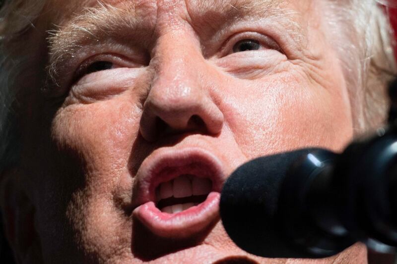 'We're opening it up...we're unleashing American energy and clearing the way for thousands and thousands of high-paying American energy jobs,' Donald Trump said as he signed the order. Photograph: Photograph: AFP