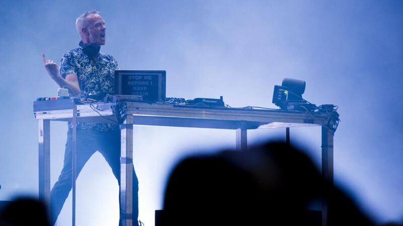 Fatboy Slim: at Life Festival. Photograph: Josep Lago/AFP/Getty