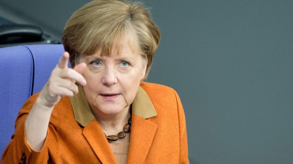 German chancellor Angela Merkel, criticised for the “drastic treatment” she forced on euro crisis countries. Photograph: Maurizio Gambarini/EPA