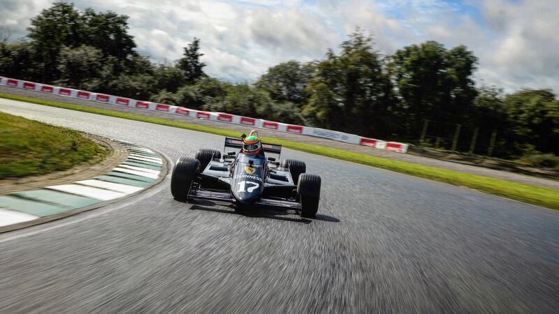 John Campion, although weak from his battle with leukaemia, drove the 1981 Formula One car at last year’s Mondello Park Historic Festival