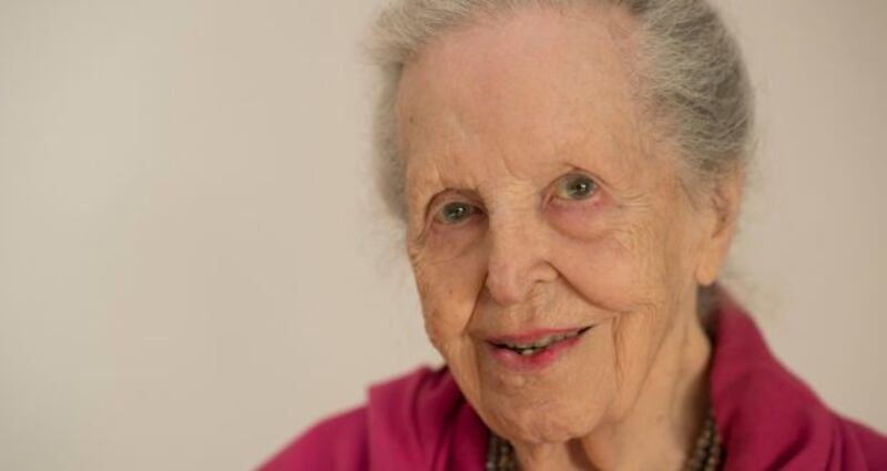 Michael D Higgins says Mhac an tSaoi’s poetry exemplified the beauty of the Irish language. Photograph: Dara Mac Dónaill