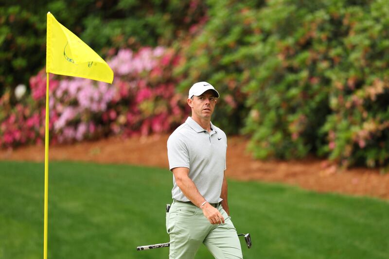 Rory McIlroy: once more bids to complete a career Grand Slam of Majors when he tees it up at the Masters in Augusta. Photograph: Andrew Redington/Getty Images