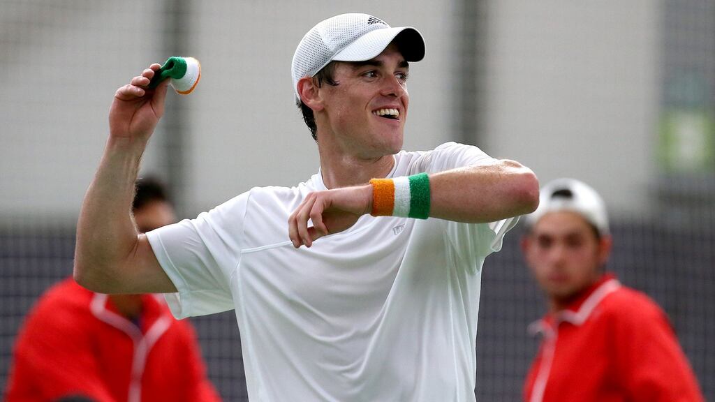 James McGee has won his Australian Open first round qualifier. Photograph: Inpho