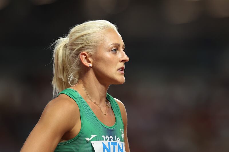 Sarah Lavin started her season with successive lifetime bests in the 60m. Photograph: Christian Petersen/Getty Images for World Athletics