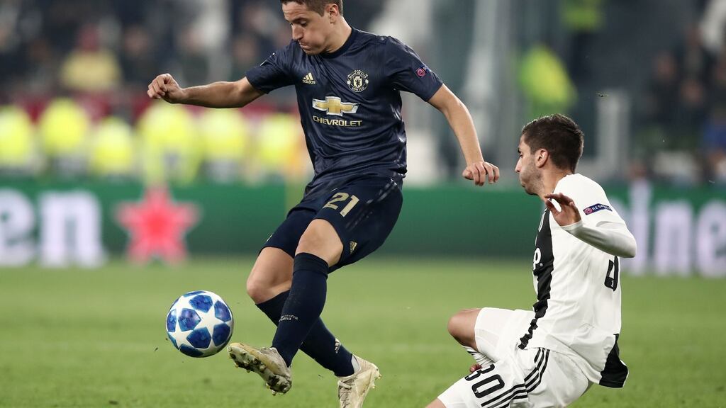 Manchester United’s Spanish midfielder Ander Herrera. Photograph: Isabella Bonotto/AFP/Getty Images