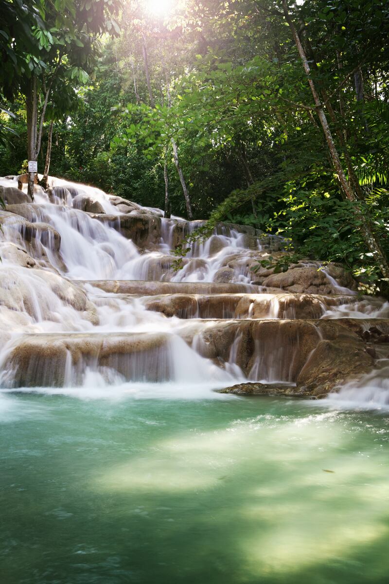 Dunn's River Falls, Jamaica. Photograph: Getty Images