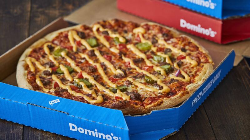 Not all burgers come in buns, says Domino’s, which sells a cheeseburger pizza